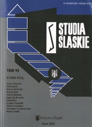 STUDIA ŚLĄSKIE TOM 92