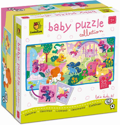 Ludattica Dwustronne puzzle dla dzieci Jednorożce