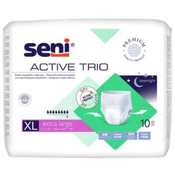 SENI ACTIVE TRIO X-LARGE Elastyczne majtki chłonne, 10