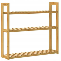 Regał Półka Z Bambusa Stojąca Wisząca 3 Półki