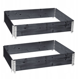 Garronda Podwyższona grządka 2 szt warzywniak Nadstawka paletowa