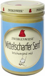 Zwergenwiese Musztarda średnio ostra bezglutenowa 160 ml (EKO)