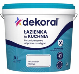 Dekoral Kuchnia&Łazienka Maleinak farba lateksowa odporna na wilgoć