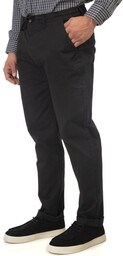 Duże Spodnie Męskie Chino Czarne CP-4015 DOUBLE