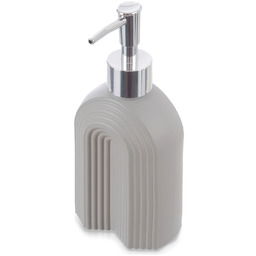 Dozownik do mydła szklany szary 320 ml