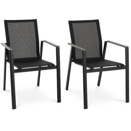 Zestaw 2 krzeseł ogrodowych Buti - Szare