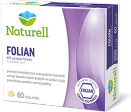 NATURELL Folian kwas foliowy - 60 tabletek