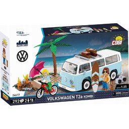 Klocki Cobi 24617 Volkswagen T2A Kombi surfing, plaża,