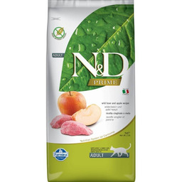 N&D Prime Cat Wild Boar Apple 10 KG