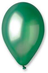 Balony metalizowane 100 sztuk 09381 09551, Kolor: Zielone