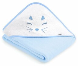 UVIE Okrycie kąpielowe termofrota 100x100 niebieski Kotek
