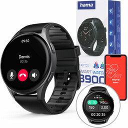 Hama Smartwatch 8900 GPS, AMOLED 1.43 Wodoodporny IP68