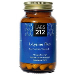 LABS212, Suplement diety L-Lysine Picolinate vege, 45 tab.