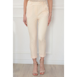 Spodnie cygaretki dzianinowe pudrowe Jose