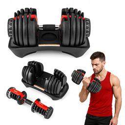 Hantel Regulowana 2,5-24kg Sztangielka Obciążenia Gymtek