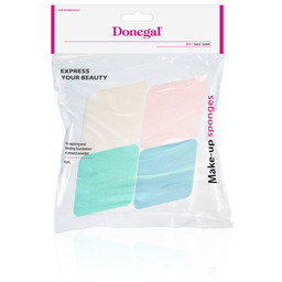 DONEGAL_Gąbka do makijążu kolorowa romb 4szt. 4306