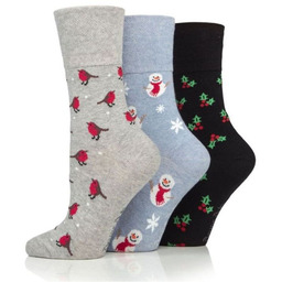 Gentle Grip Maksymalny KOMFORT Skarpety Damskie 3-pary CS951