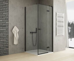 New Trendy Reflexa Black kabina prysznicowa drzwi prawe