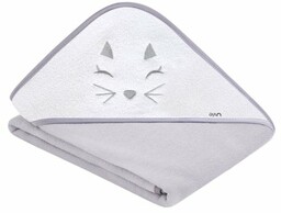 UVIE Okrycie kąpielowe termofrota 100x100 szary Kotek