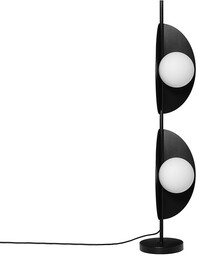 SALLO F lampa podłogowa H112cm, kula biała szkło,