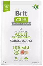 Brit care dog sustainable adult medium chicken insect,