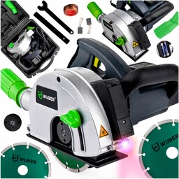 Bruzdownica Elektryczna Do Betonu Regulacja 3100W Laser Zestaw