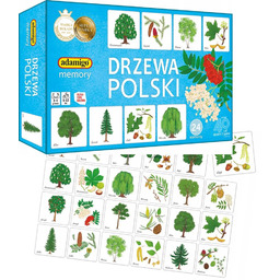 Adamigo memory gra planszowa drzewa Polski
