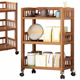 Szafka Kuchenna Mobiny Regał Bambusowy 3 Poziomowy Półki