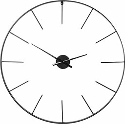 Saville Designs Metalowy antyczny zegar ścienny szkieletowy, średnica