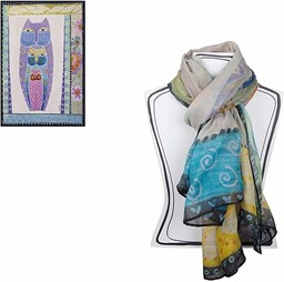 Egan Laurel Burch Pashmina, tessuti, kość słoniowa, mały