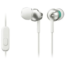 Sony MDR-EX110AP słuchawki douszne z mikrofonem, białe