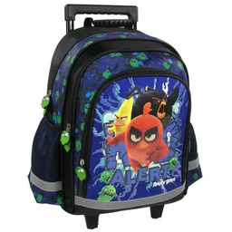 Plecak szkolny wielokomorowy Angry Birds Derform na kółkach