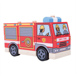 Bigjigs Toys, pojazd z klocków Straż pożarna