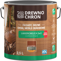 Lakierobejca 2w1 kasztan 2,5 l Drewnochron
