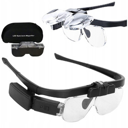 Okulary Powiększające Podświetlenie Led Lupa 4,5X