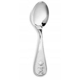 Srebrna Łyżeczka dla Dziecka Miś Prezent na Chrzest