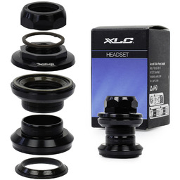 Stery kierownicy XLC, aluminiowe, gwintowane, 25,4 x30,2 x26,4