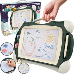 Woopie Znikopis Tablica Magnetyczna Kolorowa + 2 Stempelki