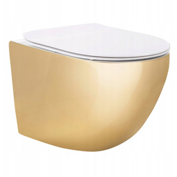 Misa Wc Wisząca Biała Złota Rea Carlo Mini