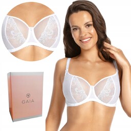 Miękki Biustonosz Gaia 1026 Ada, Biały, 85G