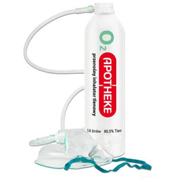 Apotheke Przenośny inhalator tlenowy 99,5%, 14 l -