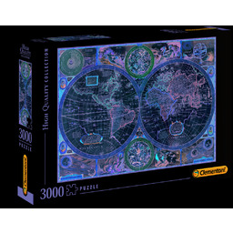 Clementoni, puzzle, Old Map, 3000 el.