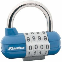 Kłódka z szyfrem literowym Masterlock 1523D niebieska
