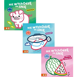 PAKIET Nie wychodzę za linię. Zwierzęta, Pojazdy, Owoce