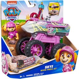 Psi Patrol Skye Rescue Wheels Figurka Pojazd Odrzutowiec