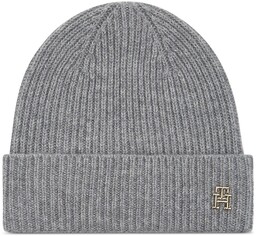 Czapka Tommy Hilfiger Cashmere Chic Beanie AW0AW15321 Szary