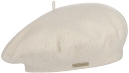 Beret Baskijski Damski by Seeberger, kremowobiały, One Size
