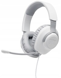 Słuchawki gamingowe Jbl Quantum 100 Białe Odpinany mikrofon