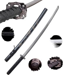 MIECZ KATANA Z POCHWĄ CZARNY SMOK + STOJAK