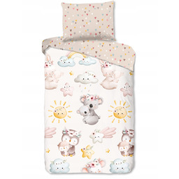 Pościel Bawełniana 140X200 Przytulaki Sówki Misie Koala Serduszka